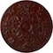 Ekena Millwork Baile Ceiling Medallion (Fits Canopies up to 6"), Hand-Painted Brushed Mahogany, 31 1/4"OD x 2 1/4"P CM31BABMF - alternate 1